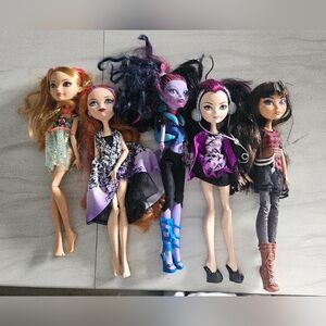 Miscellaneous Monster High plus clothes and pet accessories and Ever After High